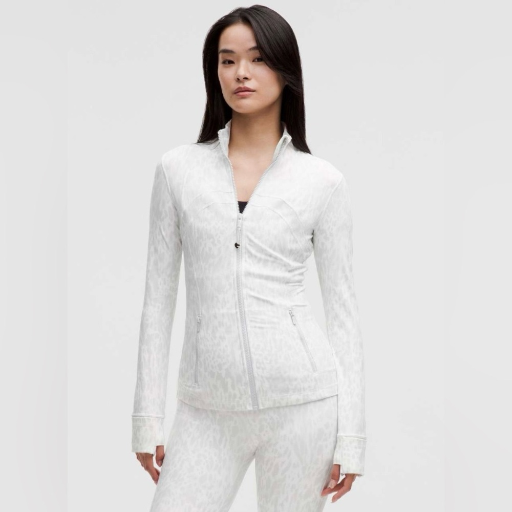 Lululemon Define Jacket Nulu Contour Spot White Size 12